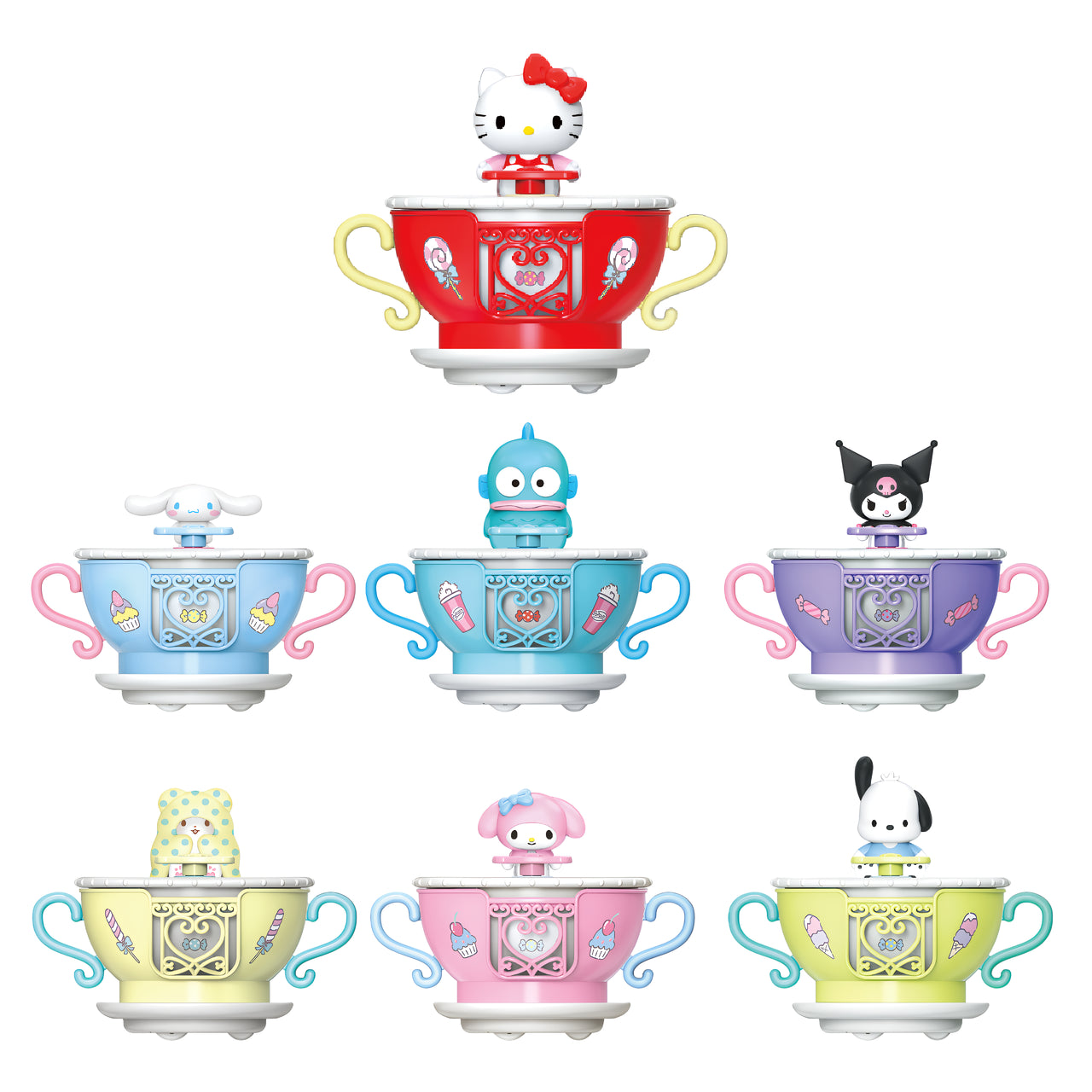 Sanrio Family Rotating Bumper Cup Tea Blind Box