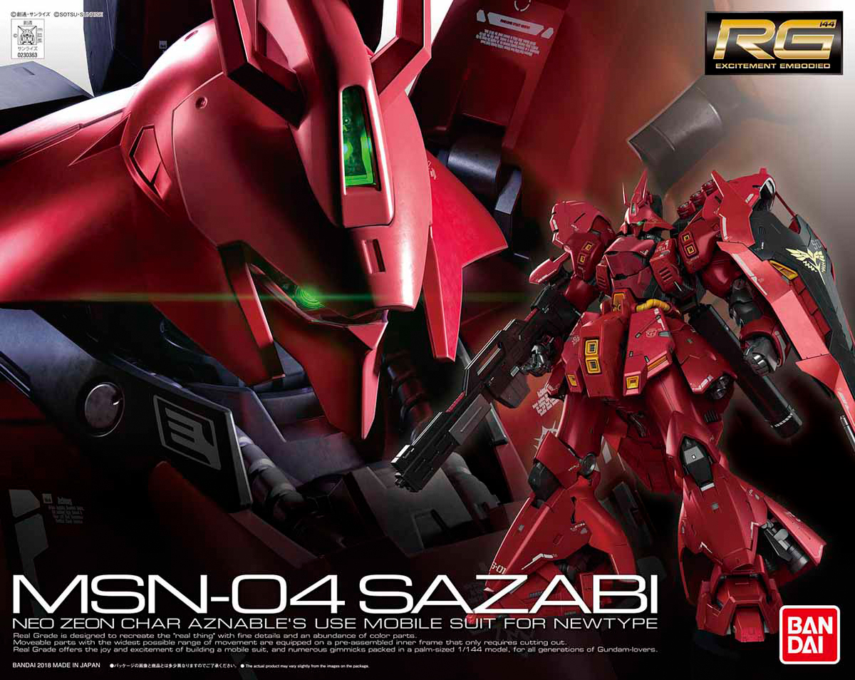 GUNDAM - HOBBY KIT RG 1/144 - SAZABI