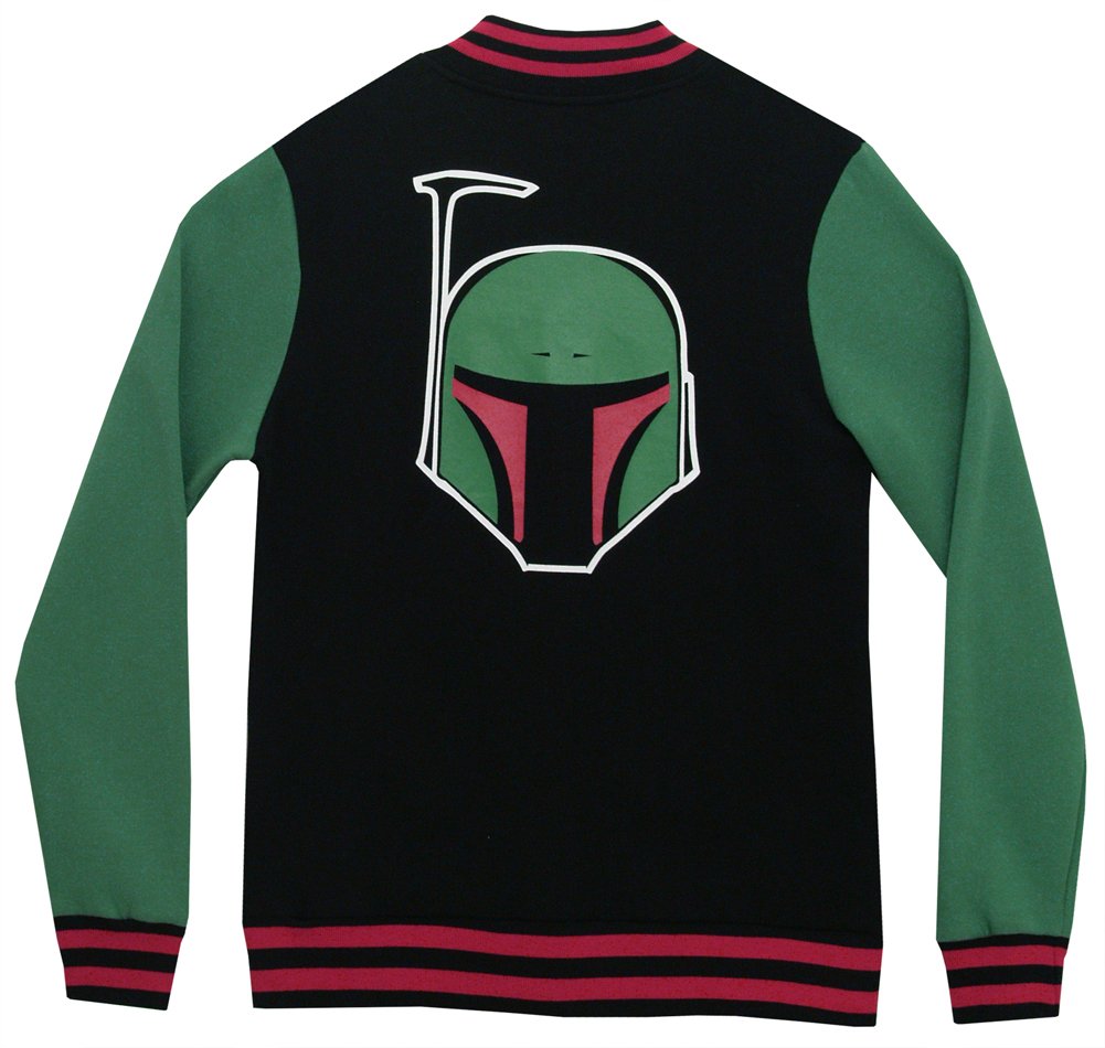 Star Wars Boba Fett Logo Bomber Jacket Varsity Style