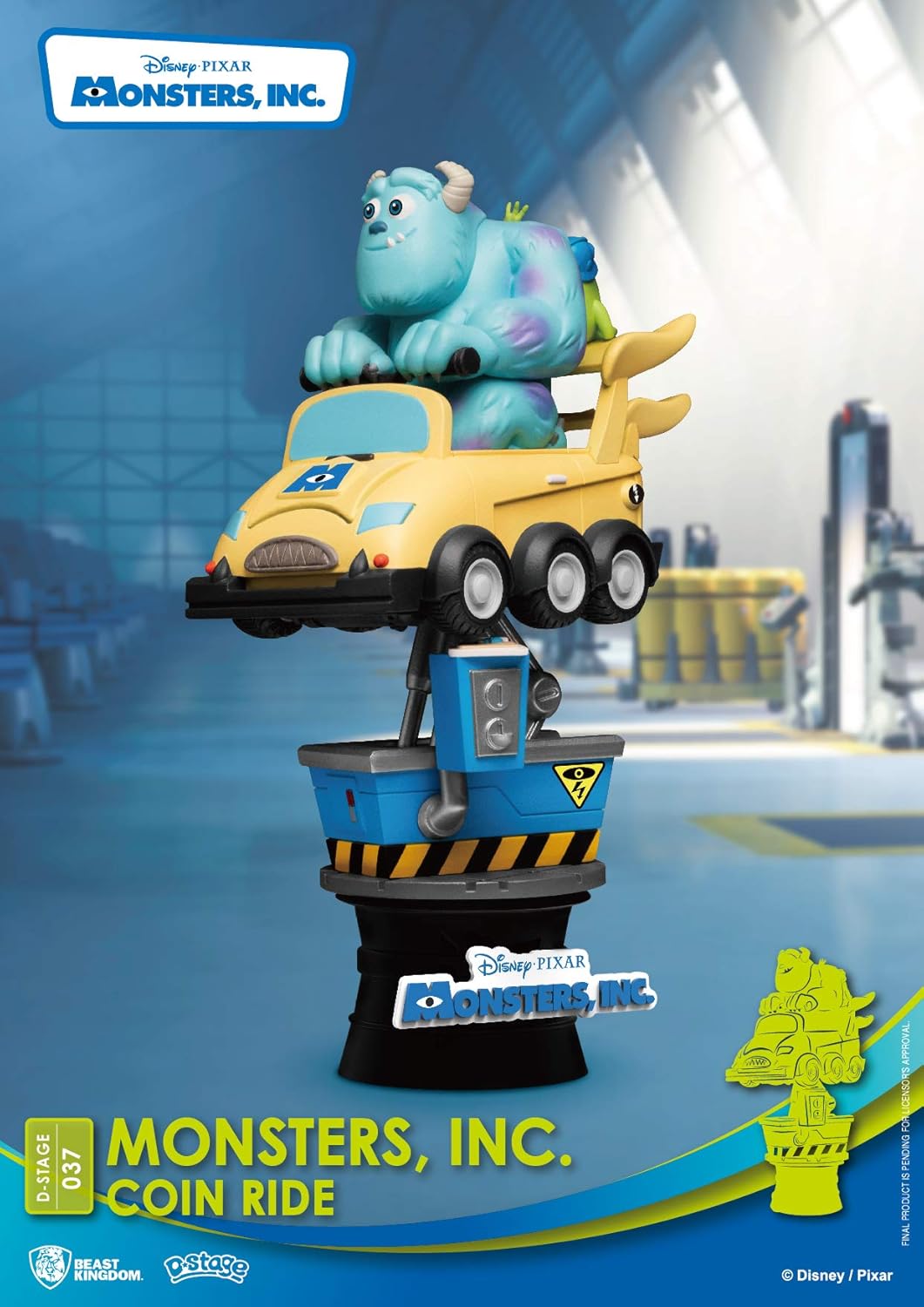 Beast Kingdom D Stage Monsters Inc Coin Ride Sulley and Mike