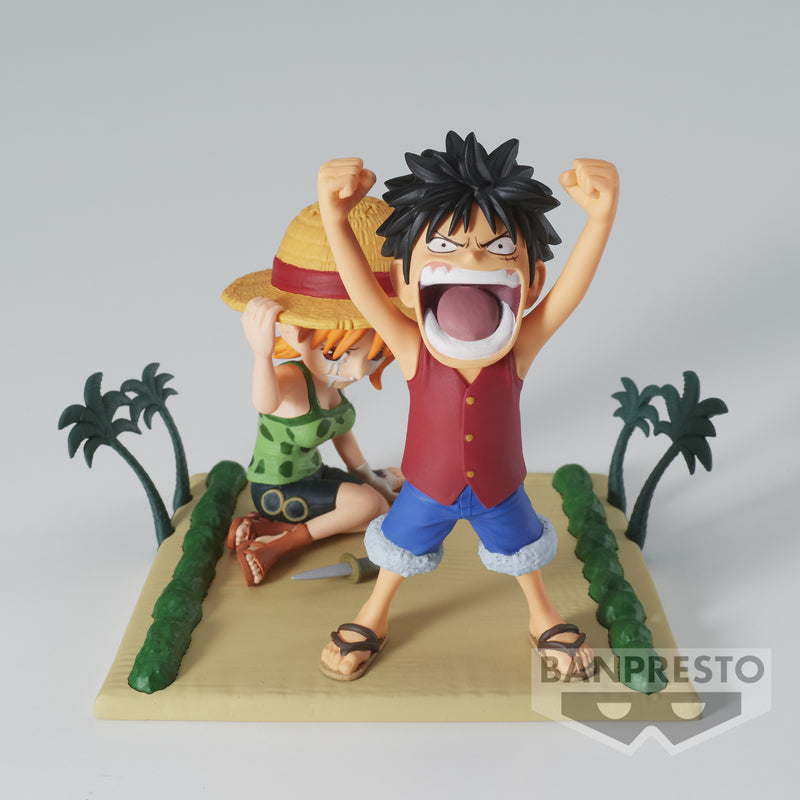 ONE PIECE - WORLD COLLECTABLE FIGURE LOG STORIES - MONKEY D. LUFFY & NAMI