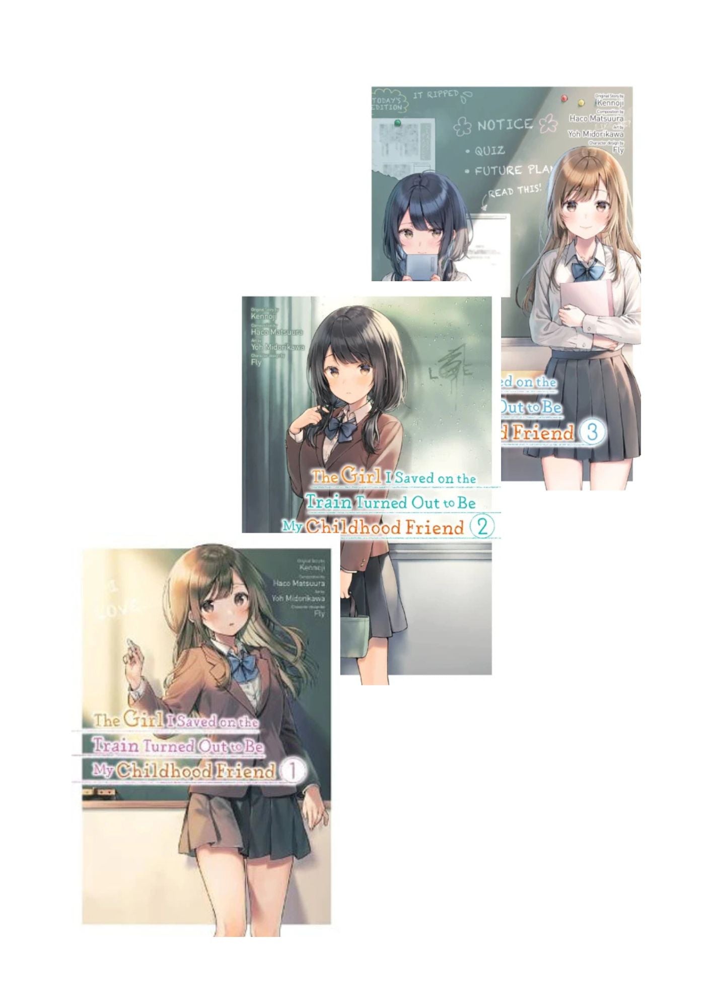 The Girl I Saved on the Train Turned Out to Be My Childhood Friend, Vol. 1-3 Manga Bundle