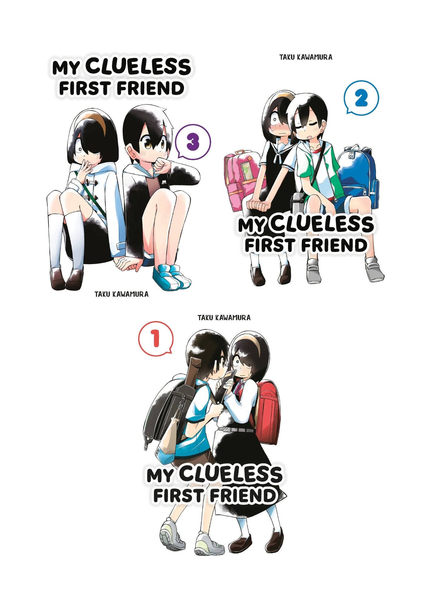 My Clueless First Friend Vol, 1-3 Manga Bundle