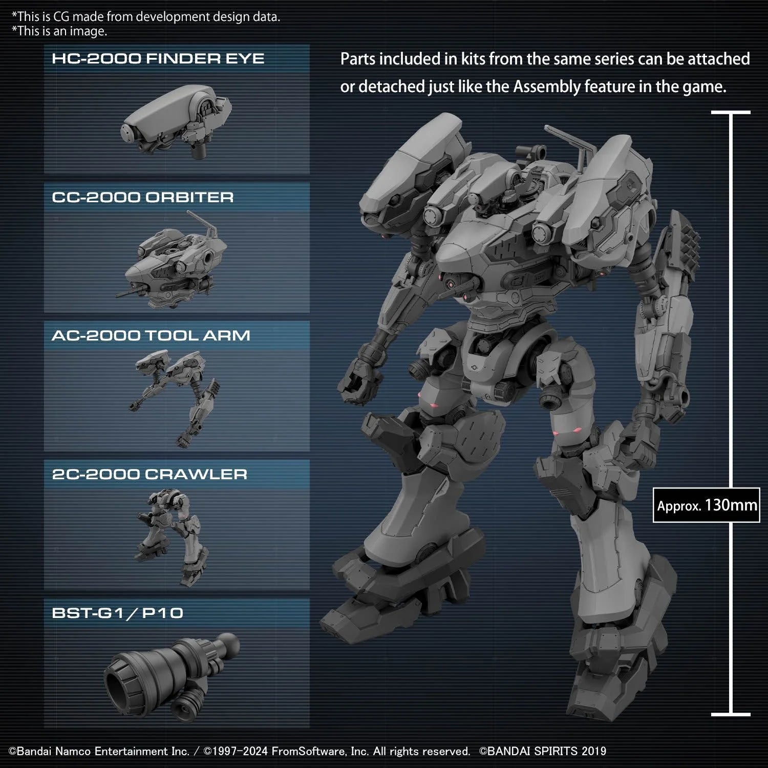 Bandai 30MM : Armored Core VI F.O.R RaD CC-2000 Orbiter
