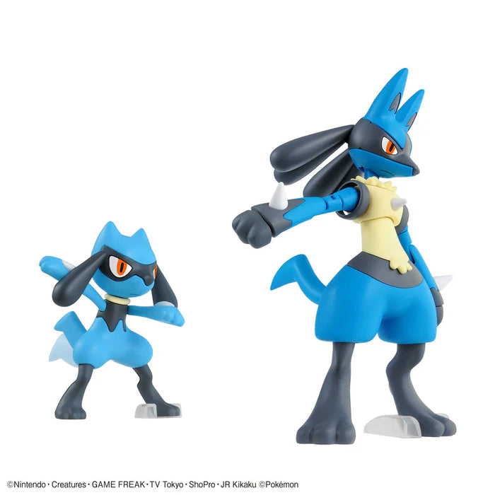 Bandai Pokemon Model Kits : Riolu & Lucario
