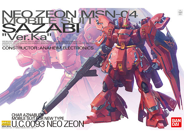 MG GUNDAM - 1/100 - MSN-04 SAZABI VER.KA