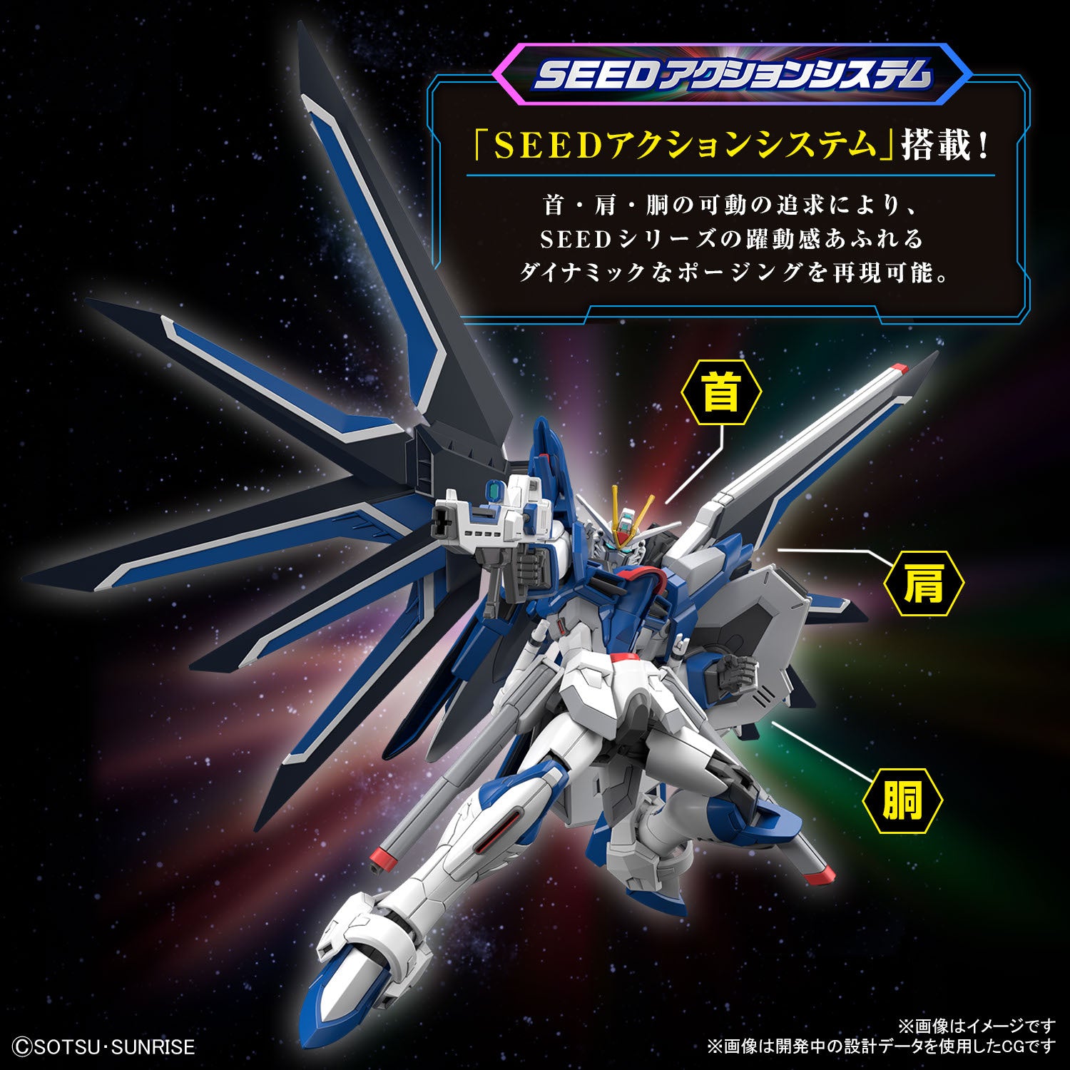 HG GUNDAM - 1/144 - RISING FREEDOM GUNDAM