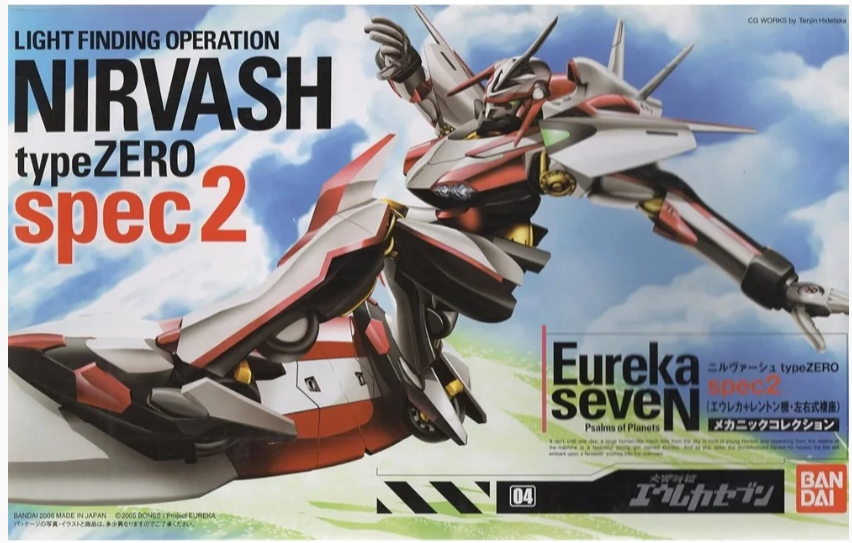 Bandai Eureka Seven Nirvash Type Zero Spec 2 Plastic Model Kit