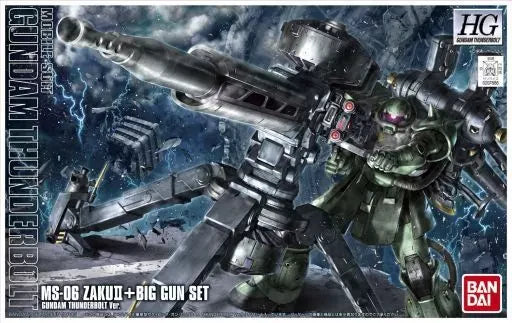 Bandai HG 1/144 : MS-06 Zaku II + Big Gun Set ( GundamThunderbolt Ver. )