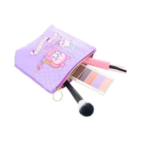 Chiikawa Woven Flat Pouch - Furuhonya Kani-chan & Momonga : Wonder Tea Time