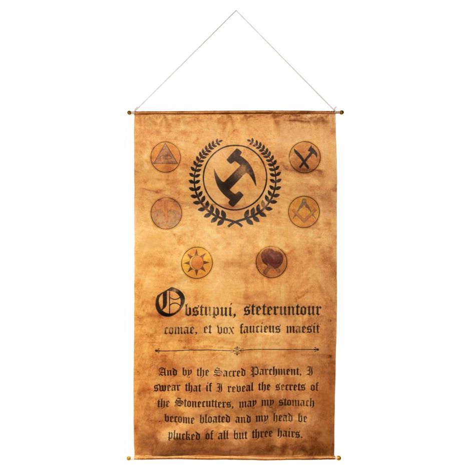 The Simpsons Stonecutters Stain Wall Banner