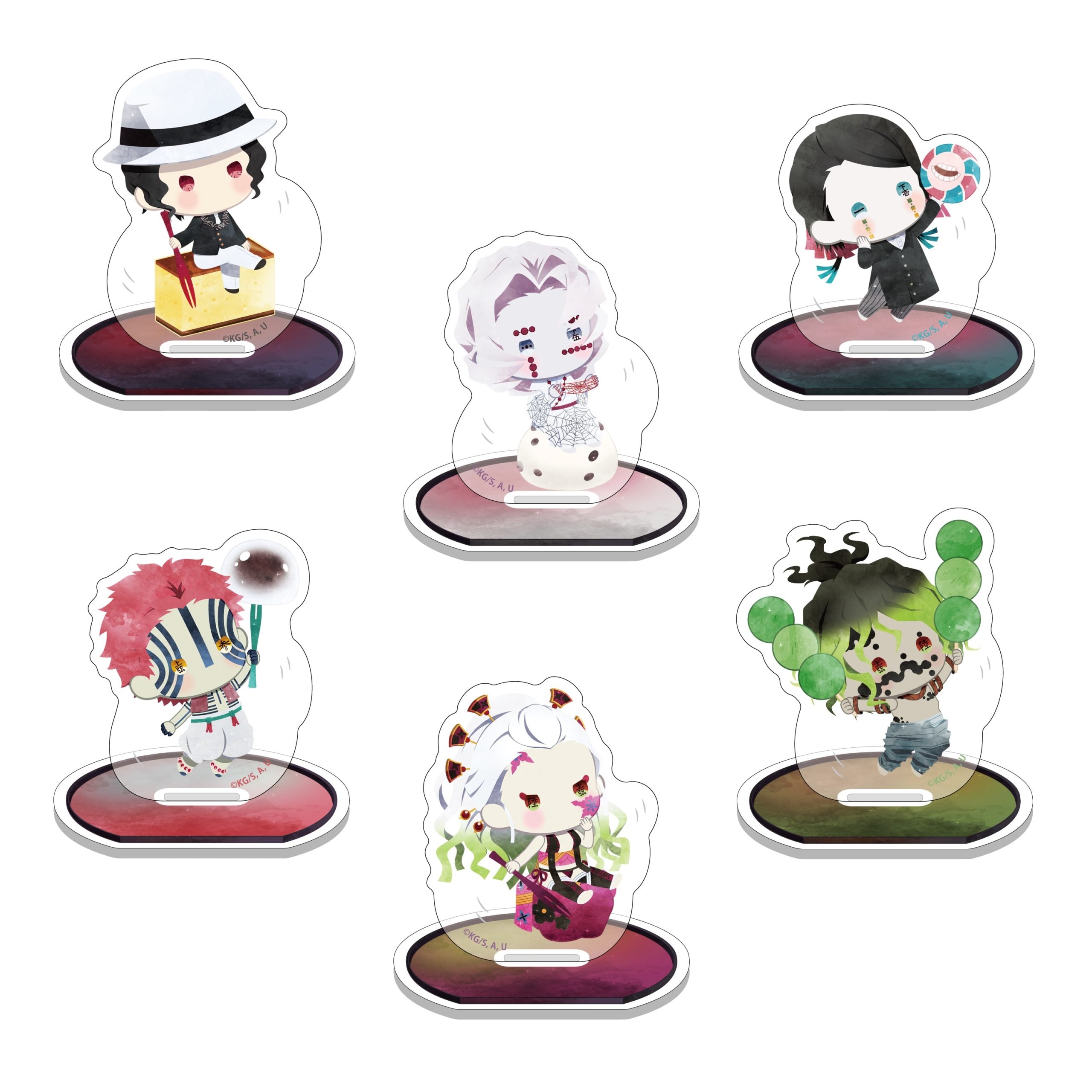 Demon Slayer - Yurafuwa Random Mini Acrylic Mascot Wagashi Ver. Vol. 2