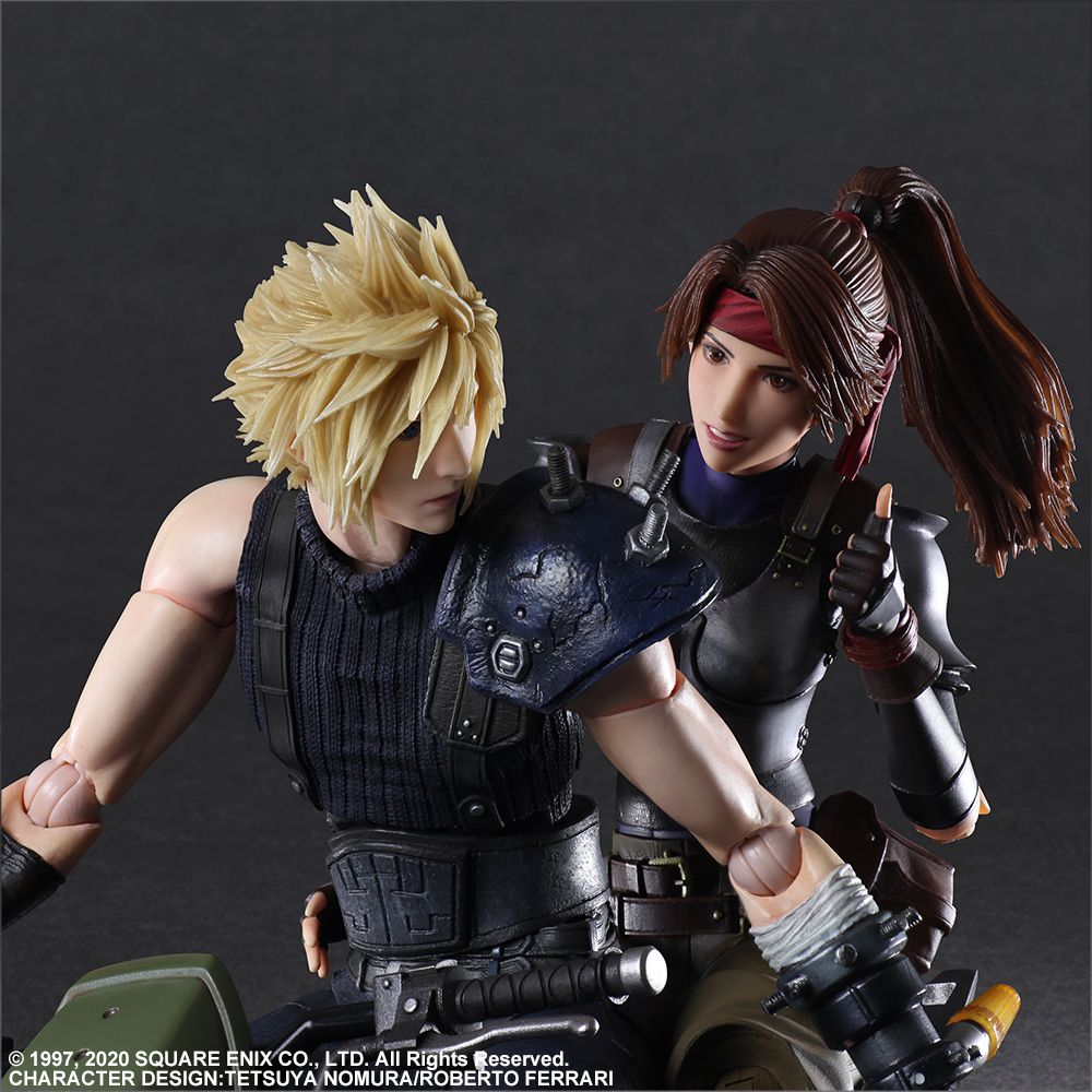 Final Fantasy VII - Jessie, Cloud & Motorcycle Play Arts Action Figure