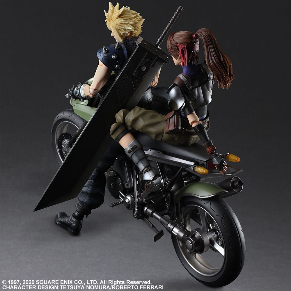 Final Fantasy VII - Jessie, Cloud & Motorcycle Play Arts Action Figure