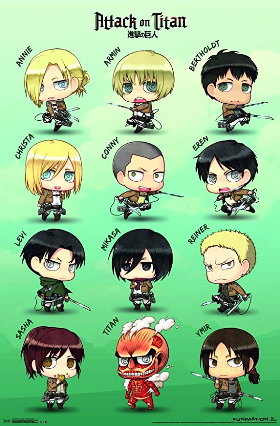 31 - Attack on Titan chibi Poster