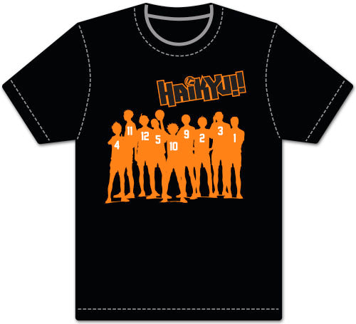 HAIKYU!! - TEAM SILHOUETTE MEN'S SCREEN PRINT T-SHIRT