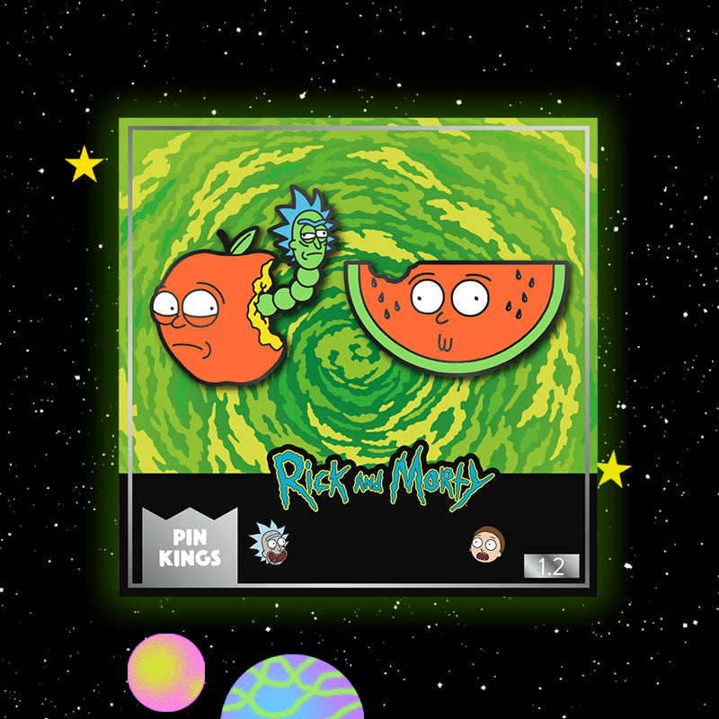 RICK AND MORTY - PIN KINGS WORM RICK & WATERMELON MORTY 1.2 PIN SET