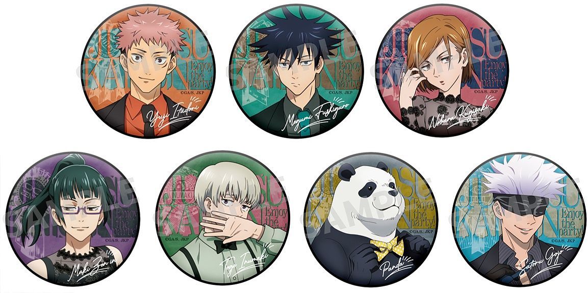 JUJUTSU KAISEN: TRADING MAT CAN BADGE PARTY VER.