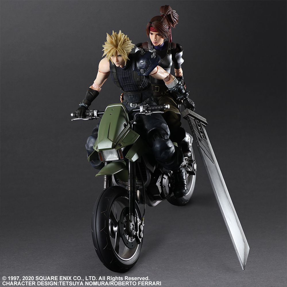 Final Fantasy VII - Jessie, Cloud & Motorcycle Play Arts Action Figure