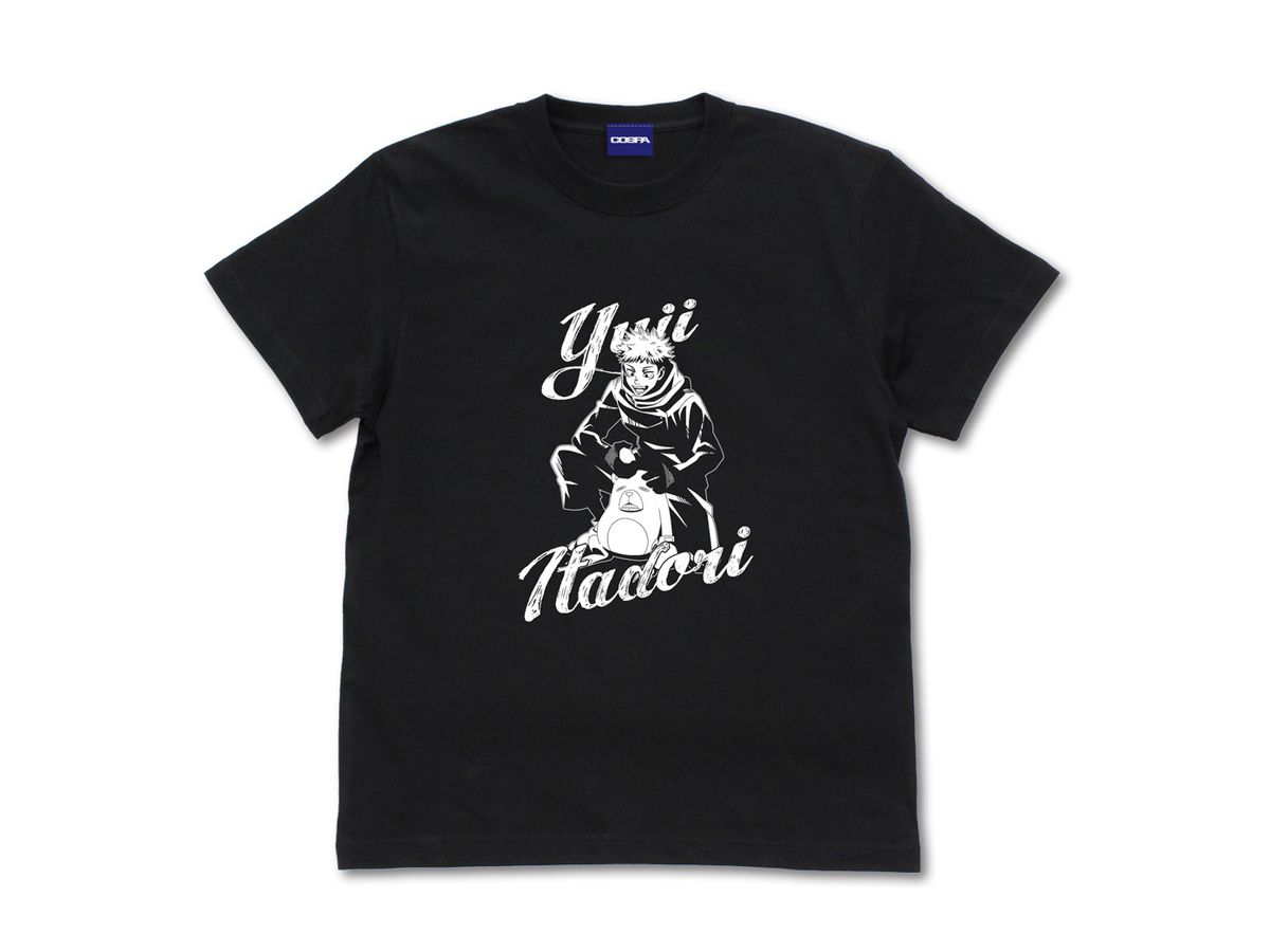 JUJUTSU KAISEN NEWLY DRAWN ITADORI T-SHIRT SNOW FES VER. BLACK - XL