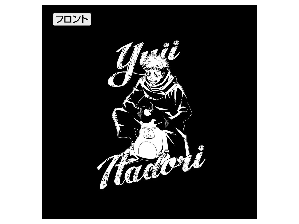 JUJUTSU KAISEN NEWLY DRAWN ITADORI T-SHIRT SNOW FES VER. BLACK - XL