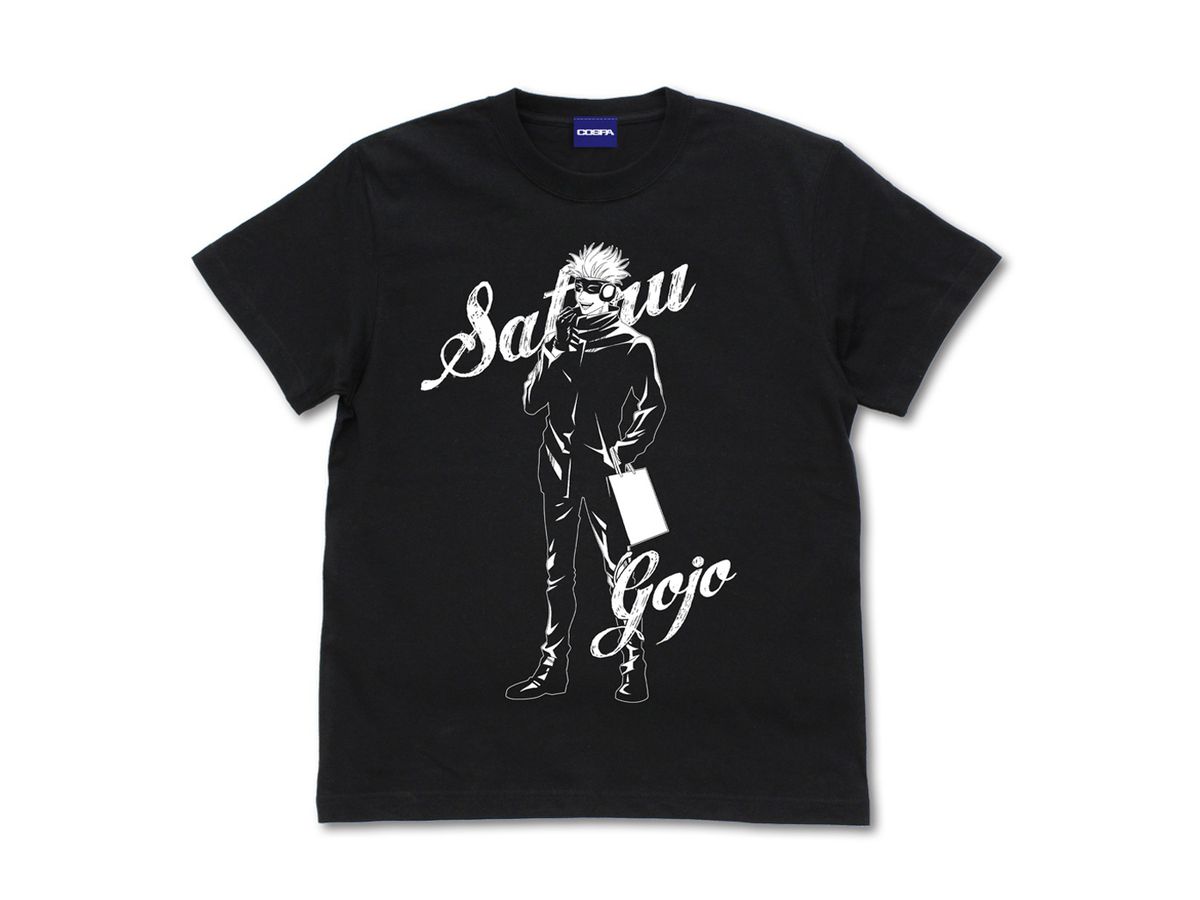 JUJUTSU KAISEN NEWLY DRAWN GOJO T-SHIRT SNOW FES VER. BLACK - SMALL