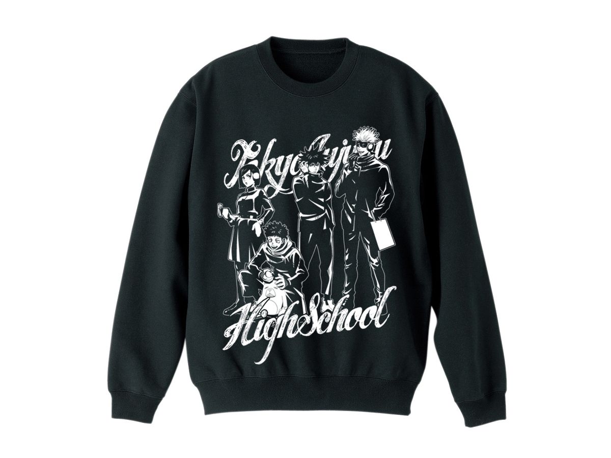 JUJUTSU KAISEN NEWLY DRAWN SWEATSHIRT SNOW FES VER. BLACK - SMALL