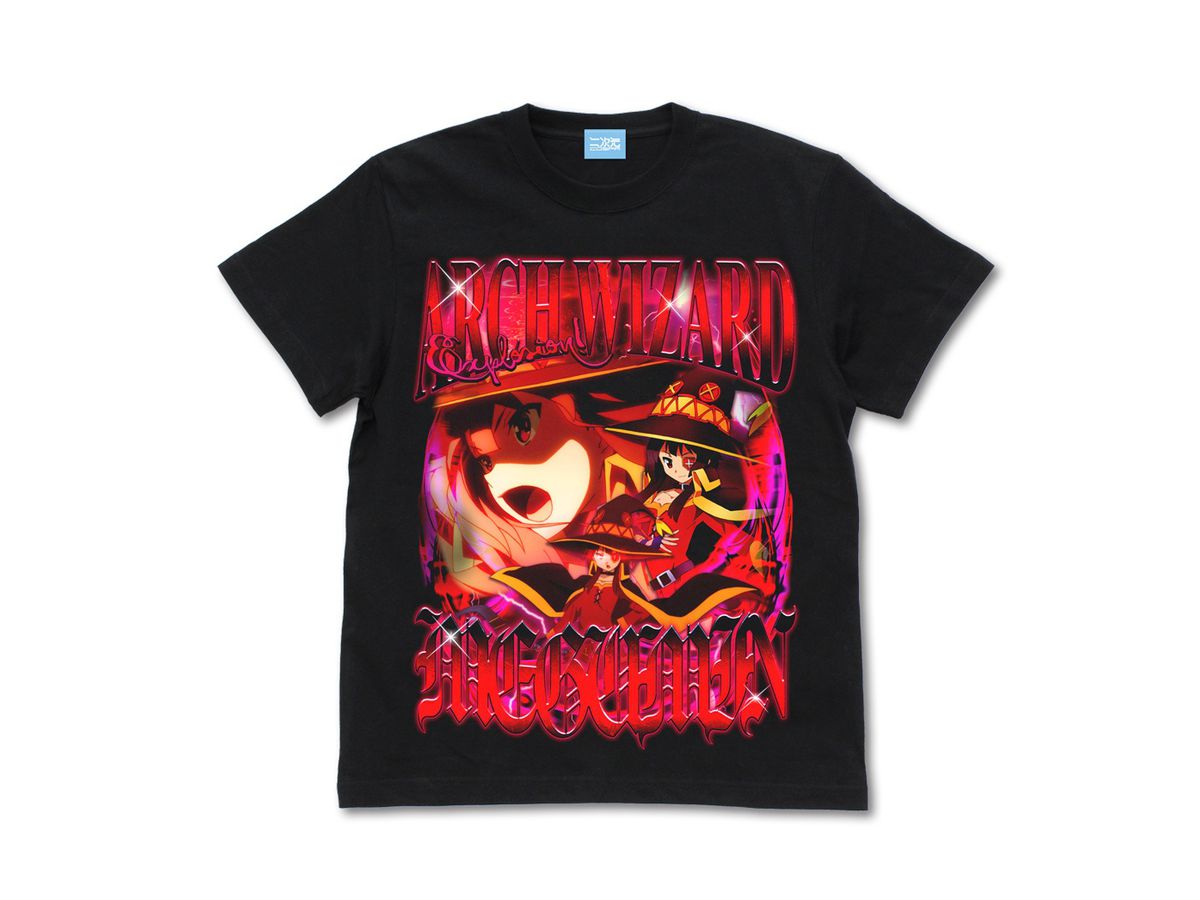 KONOSUBA: MEGUMIN FULL COLOR T-SHIRT BLACK - SMALL