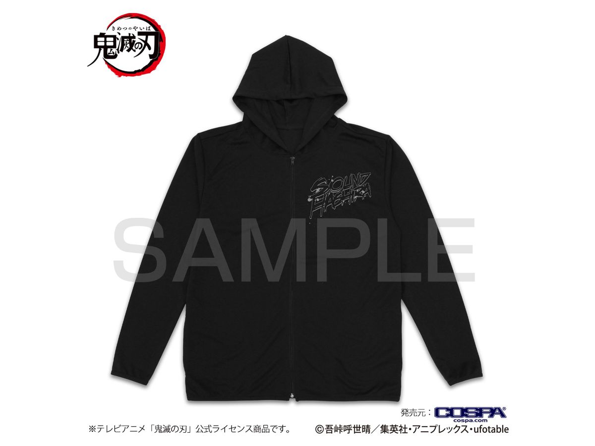 DEMON SLAYER: TENGEN UZUI THIN DRY HOODIE BLACK - MEDIUM