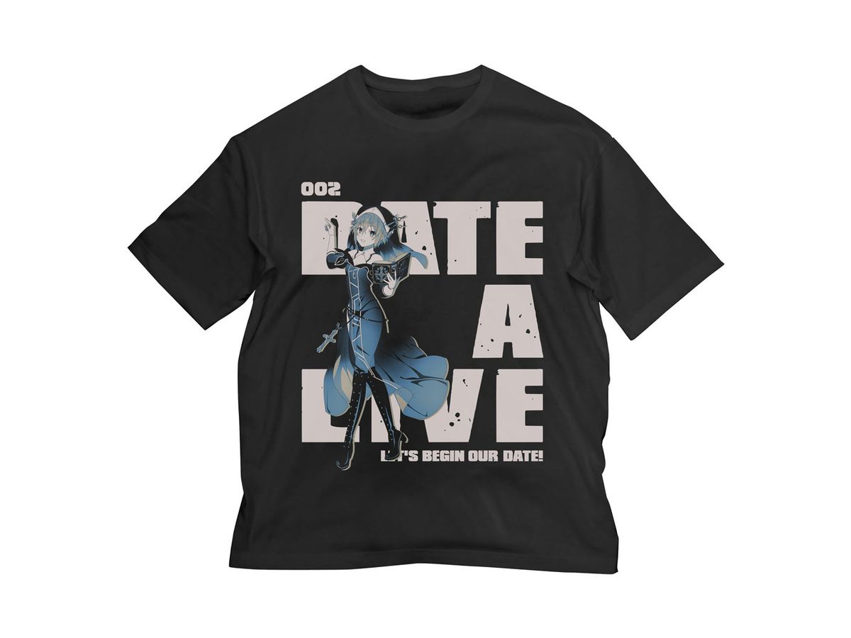 DATE A LIVE IV: NIA HONJO BIG SILHOUETTE T-SHIRT BLACK - XL