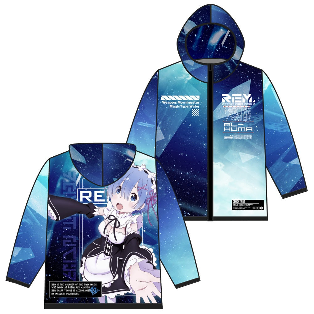 Re: Zero Starting Life in Another World: Rem Full Graphic Dry Parka - Medium