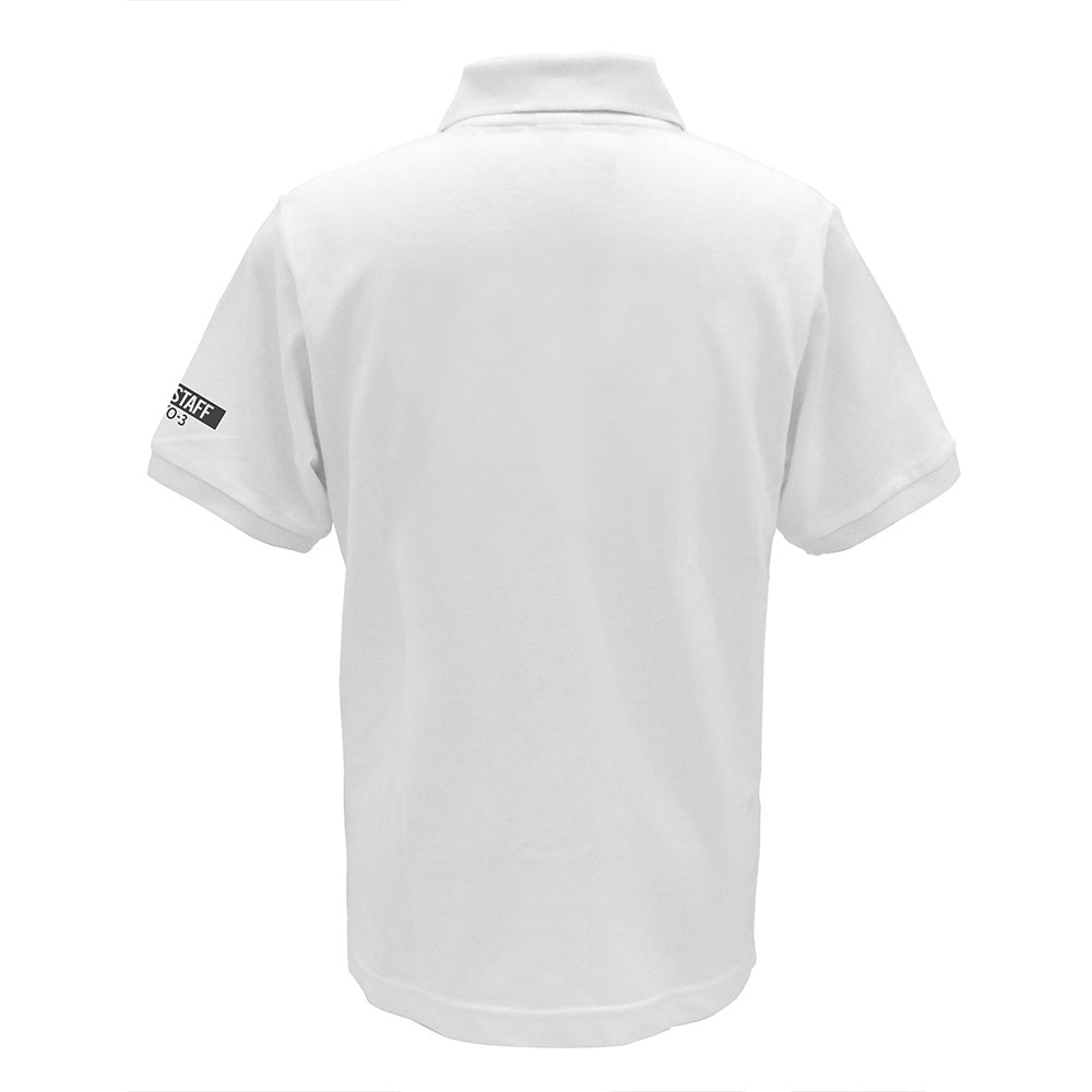 EVANGELION: NERV Embroidered Polo Shirt WHITE - L
