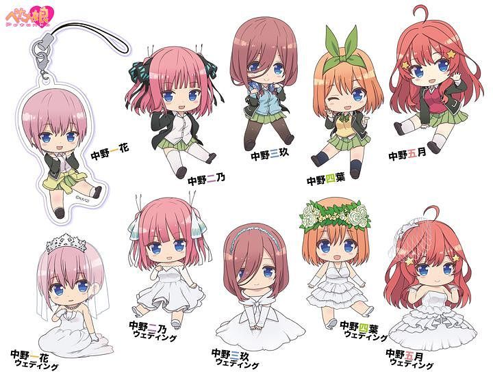 THE QUINTESSENTIAL QUINTUPLETS: PETANKO TRADING ACRYLIC STRAP