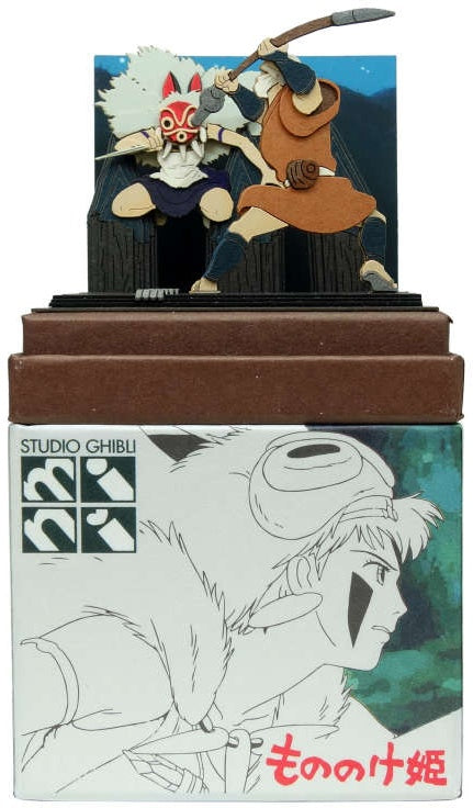 MINIATUART KIT STUDIO GHIBLI MINI PRINCESS MONONOKE: PRINCESS MONONOKE'S NIGHT ATTACK