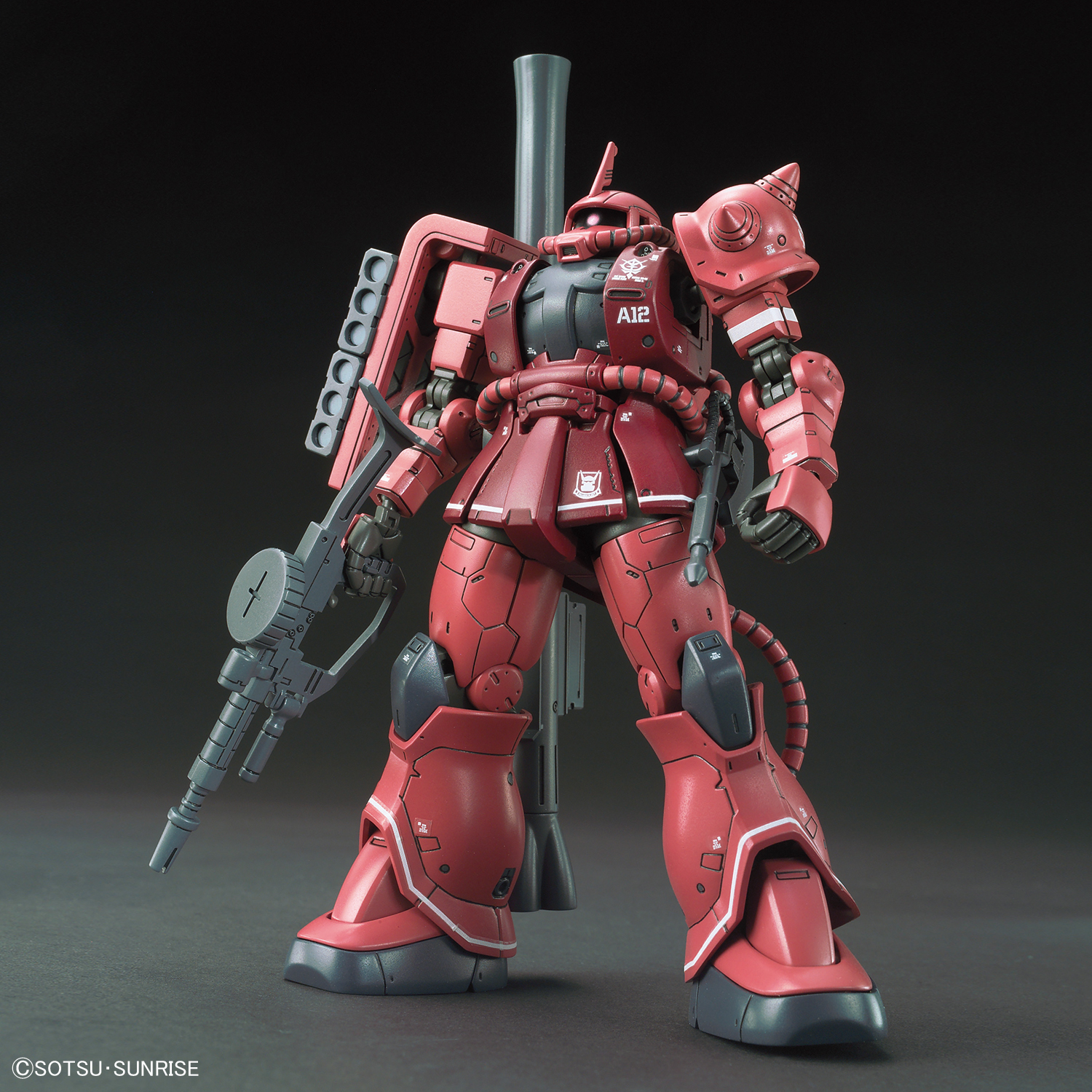 HG GUNDAM - 1/144 - MS-06S ZAKU II PRINCIPALITY OF ZEON CHAR AZNABLE’S MOBILE SUIT RED COMET VER.