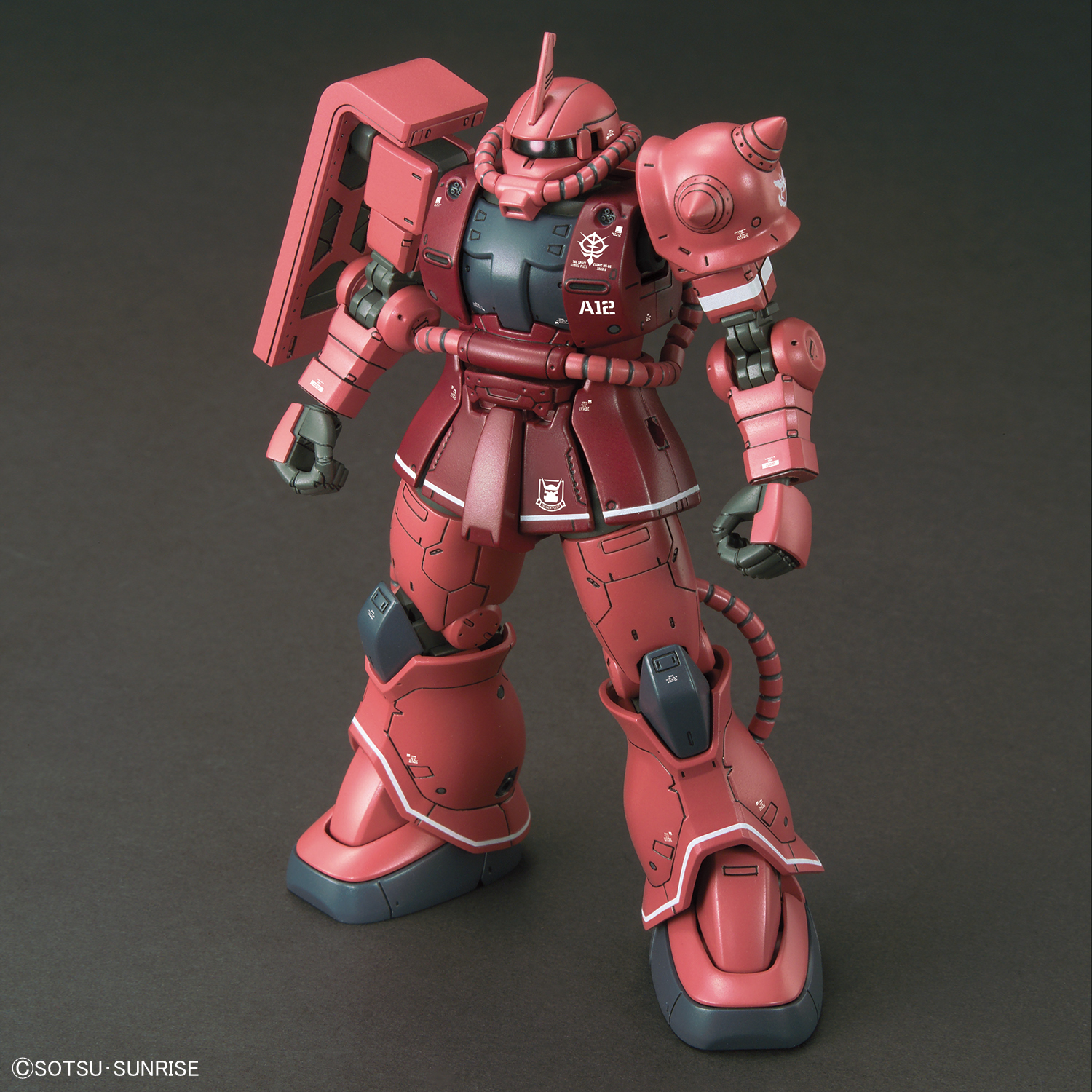 HG GUNDAM - 1/144 - MS-06S ZAKU II PRINCIPALITY OF ZEON CHAR AZNABLE’S MOBILE SUIT RED COMET VER.