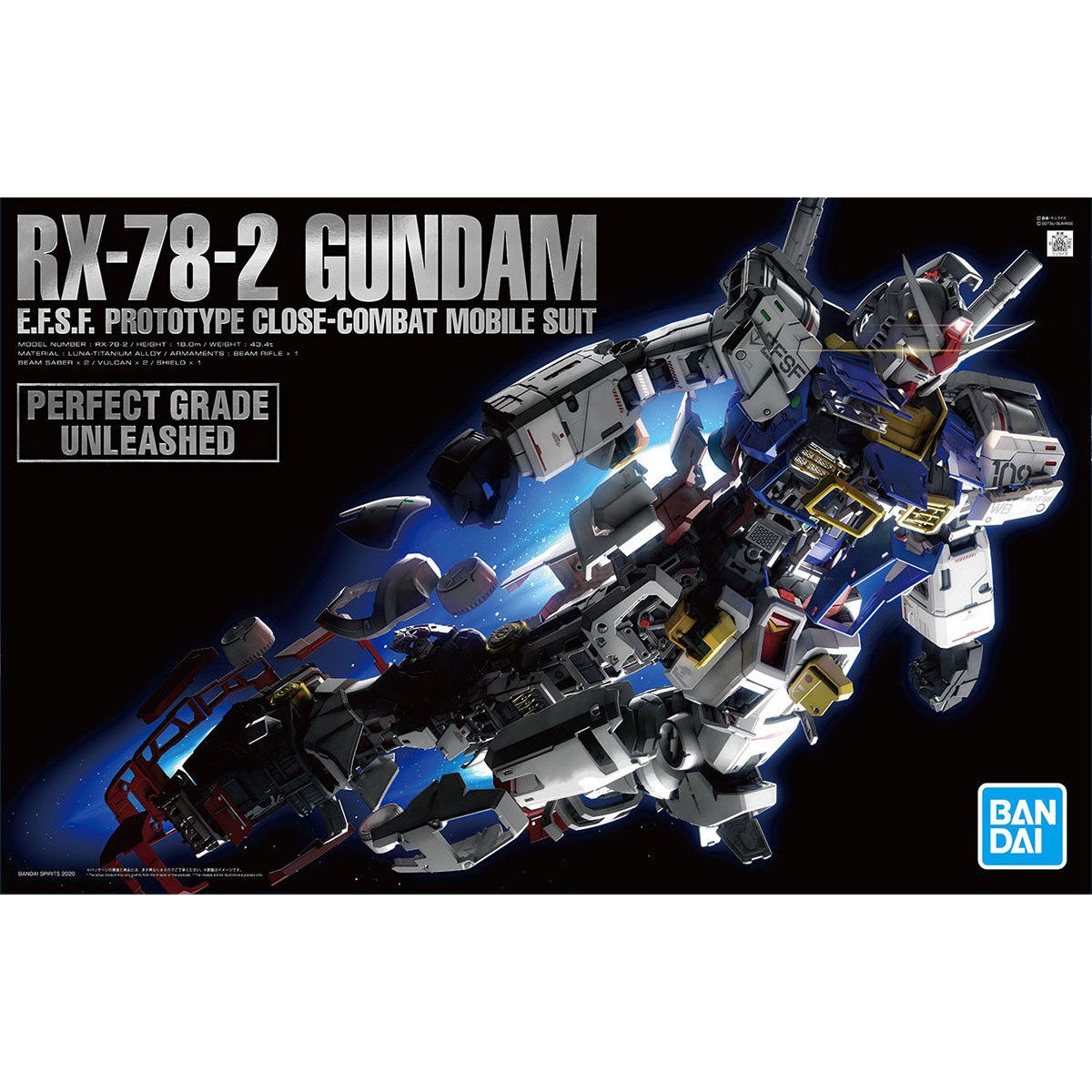PG UNLEASHED - HOBBY KIT 1/60 - RX-78-2 GUNDAM  (REPEAT) **PRE-ORDER**
