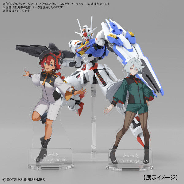 MOBILE SUIT GUNDAM THE WITCH FROM MERCURY - HOBBY KIT GUNPLA PACKAGE ART ACRYLIC STAND