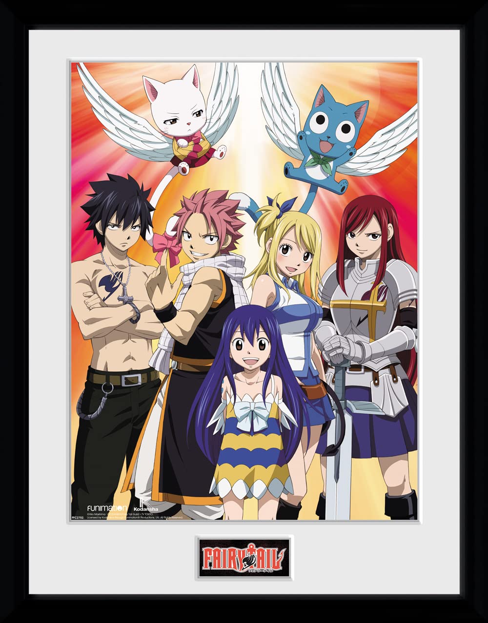 Fairy Tail Season 2 Key Art Framed Collector Print