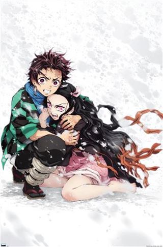 009 - Demon Slayer - Tanjiro and Nezuko Snow Poster