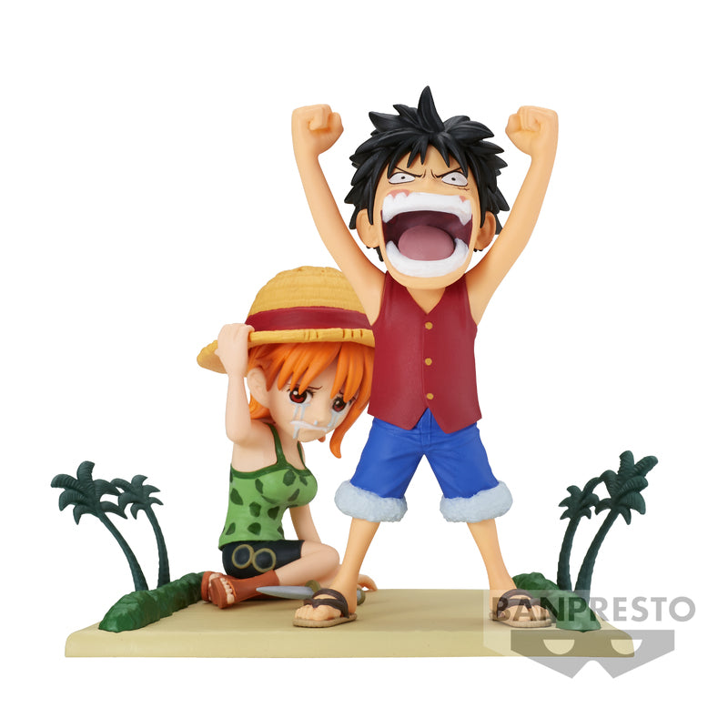 ONE PIECE - WORLD COLLECTABLE FIGURE LOG STORIES - MONKEY D. LUFFY & NAMI **Pre-Order**