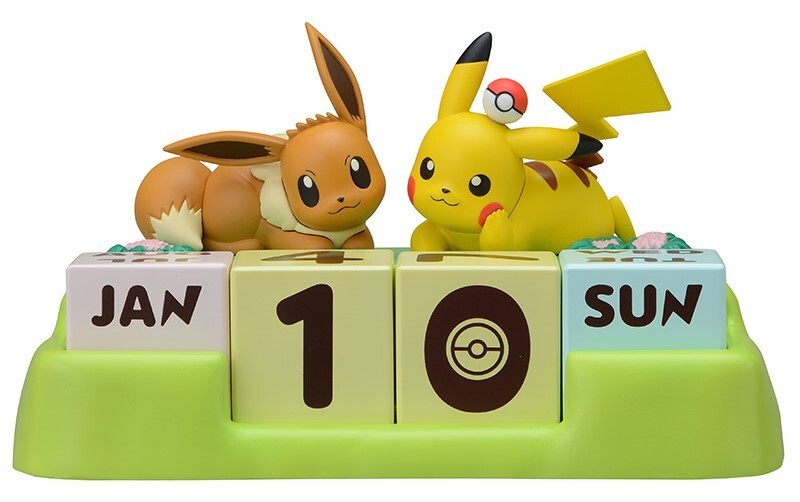Pokemon Eevee & Pikachu Eternal Figure Calendar - (Second-hand)