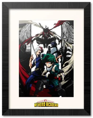 My Hero Academia Heroes And Villain Framed Collector Print