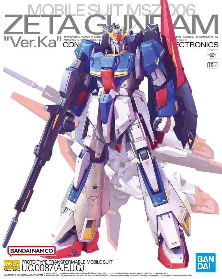GUNDAM - HOBBY KIT MG 1/100 - ZETA GUNDAM VER.KA