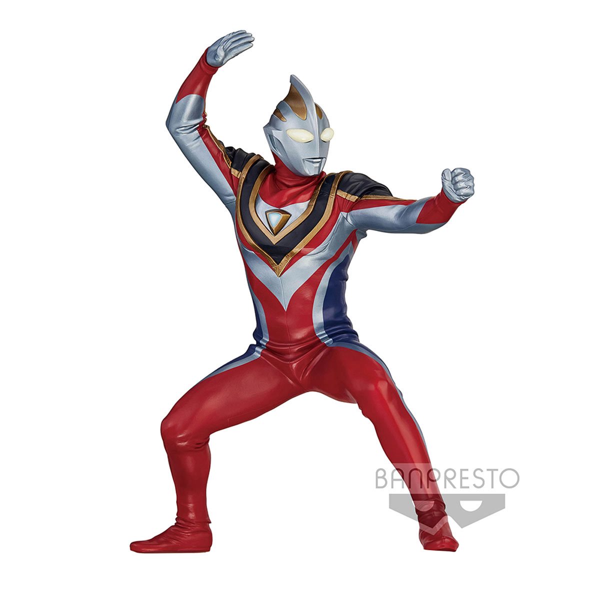 (NO BOX) Ultraman Gaia Supreme Version Night Color Edition Heroes Brave Statue - (Second-hand)