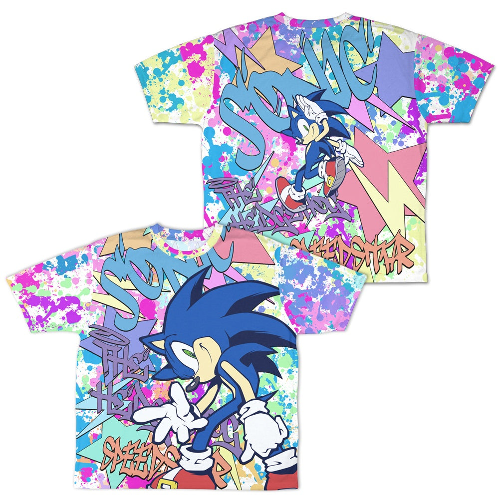 Sonic the Hedgehog Double-Sided Full Graphic T-shirt Graffiti Ver. S