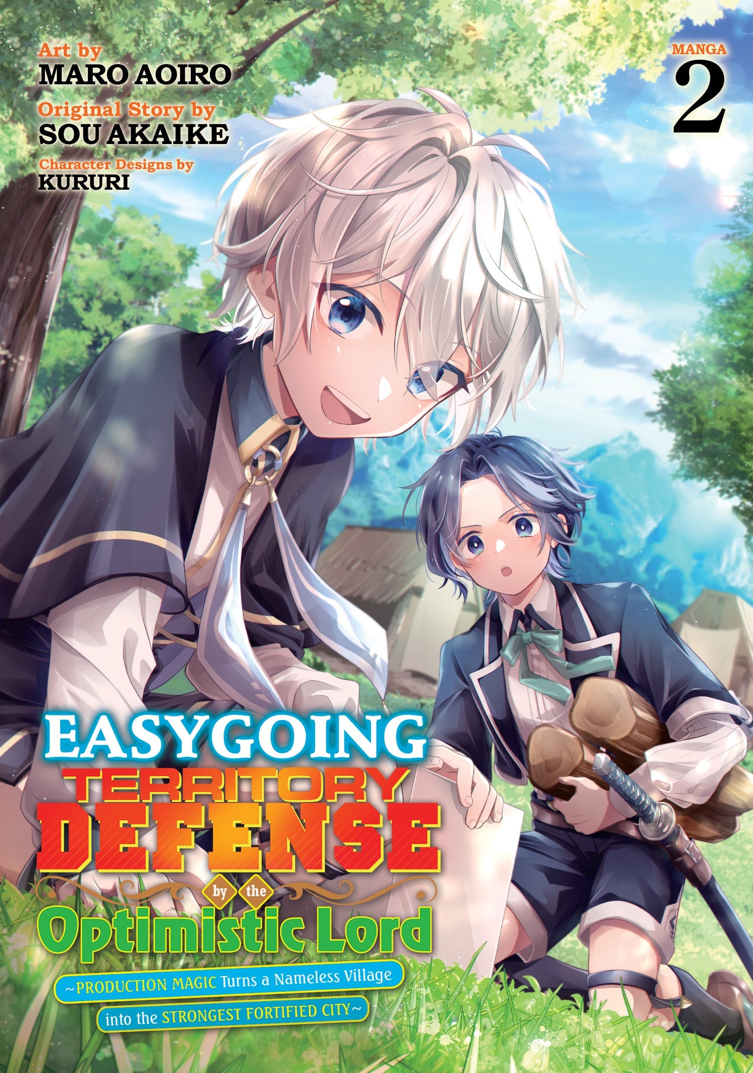 Easygoing Territory Defense by the Optimistic Lord: Production Magic Turns a Nameless Village into the Strongest Fortified City (Manga), Vol. 2 **Pre-Order**