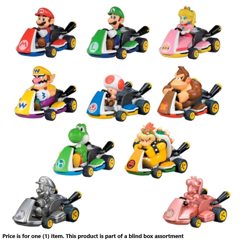 MARIO KART - BLIND CAPSULES - PULL BACK RACERS