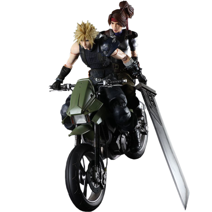 Final Fantasy VII - Jessie, Cloud & Motorcycle Play Arts Action Figure