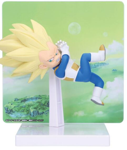 DRAGON BALL DAIMA - SUPER SAIYAN 3 VEGETA (MINI) FIGURE WITH PANEL
